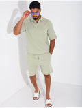 Ensemble côtelé short et polo