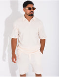 Ensemble côtelé short et polo