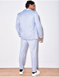 Ensemble de costume 2 pièce veste ceinturée et pantalon
