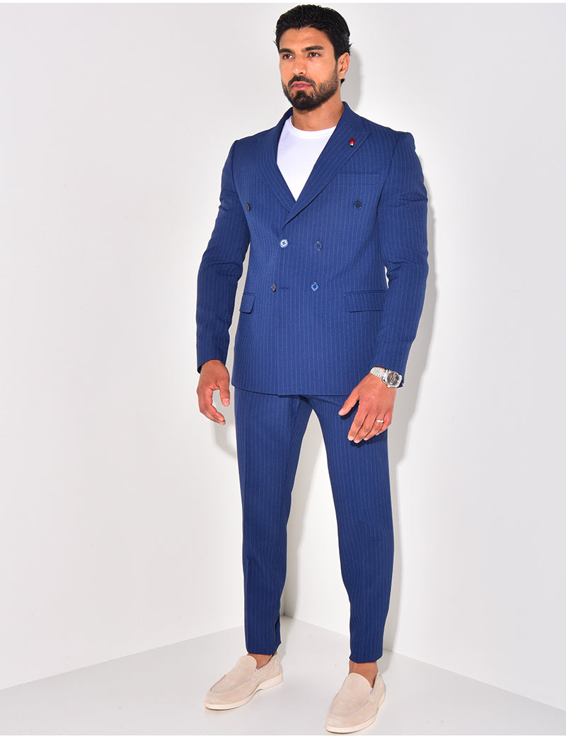 Ensemble de costume 2 pièces à rayures