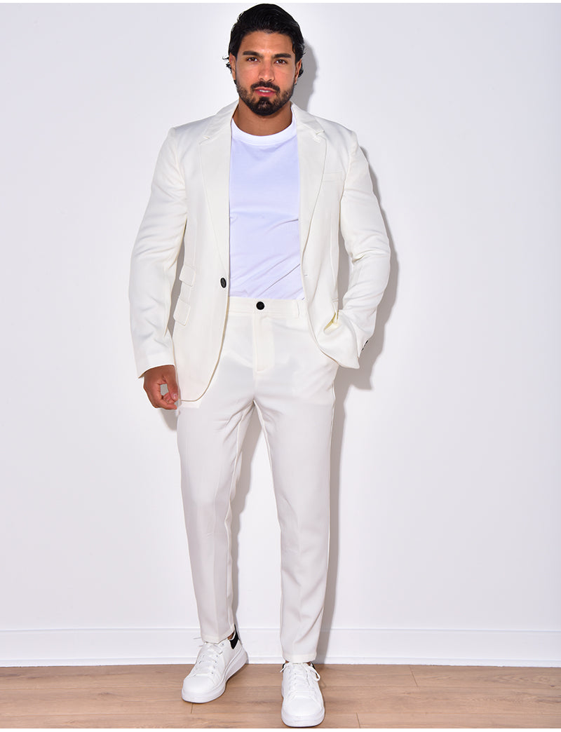 Ensemble de costume 2 pièces, veste et pantalon