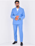 Ensemble de costume croisé 2 pièces à boutons dorés