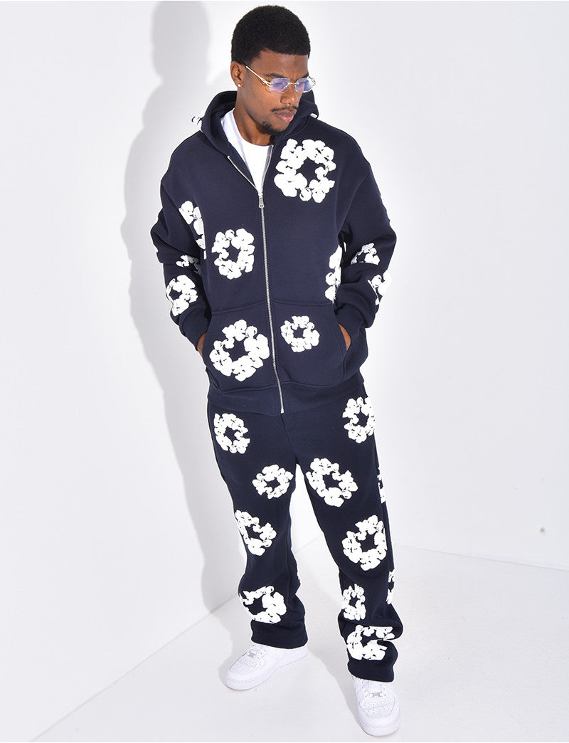 Ensemble de jogging a fleurs