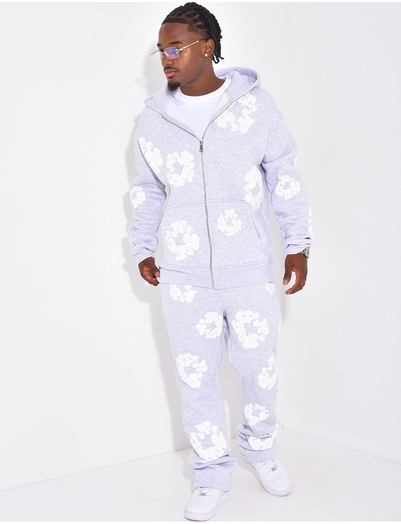 Ensemble de jogging à fleurs