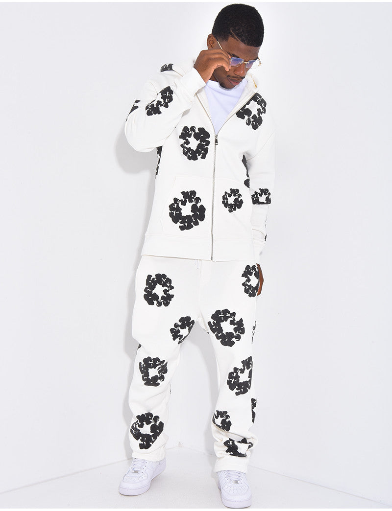 Ensemble de jogging à fleurs