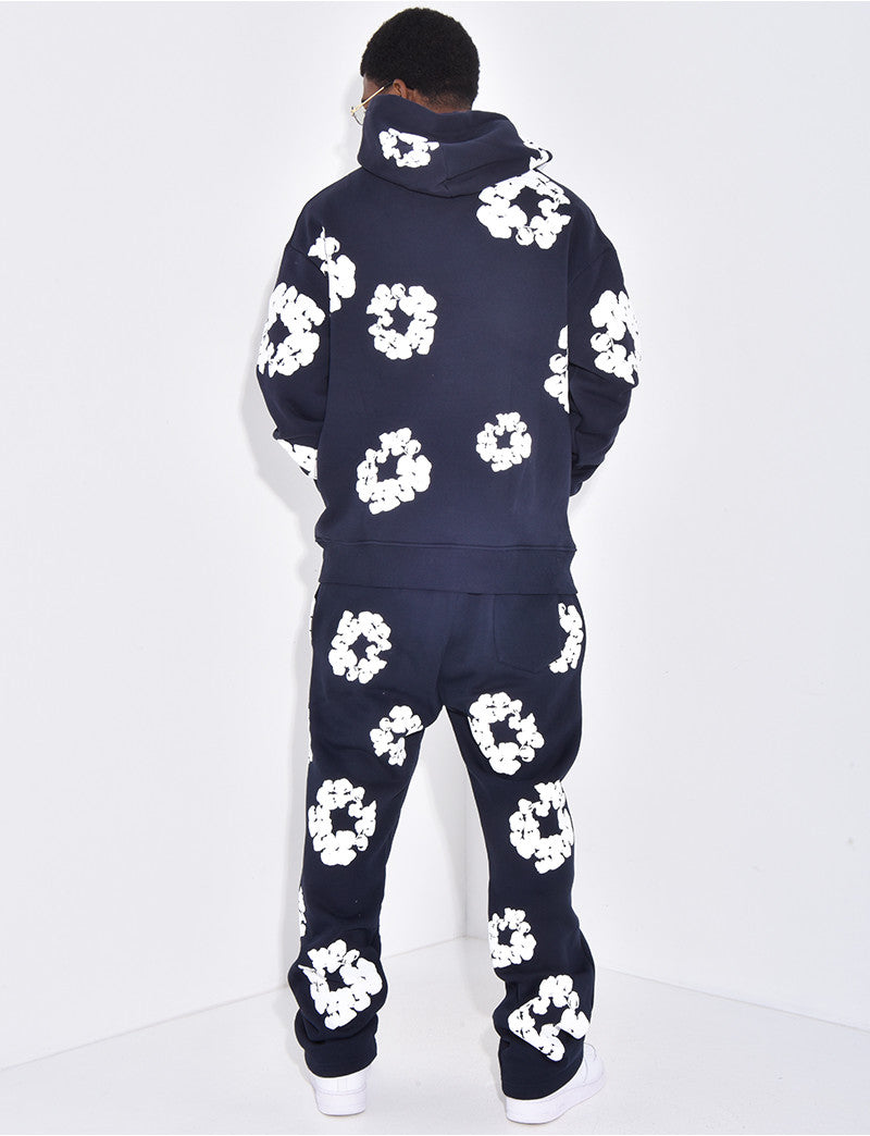 Ensemble de jogging a fleurs