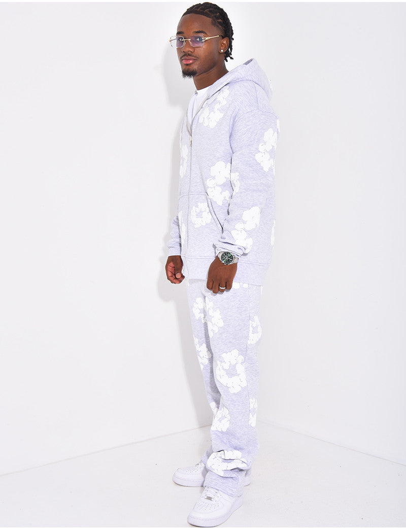 Ensemble de jogging à fleurs
