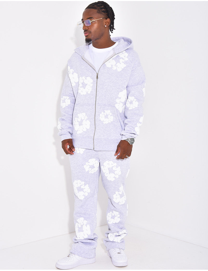 Ensemble de jogging à fleurs