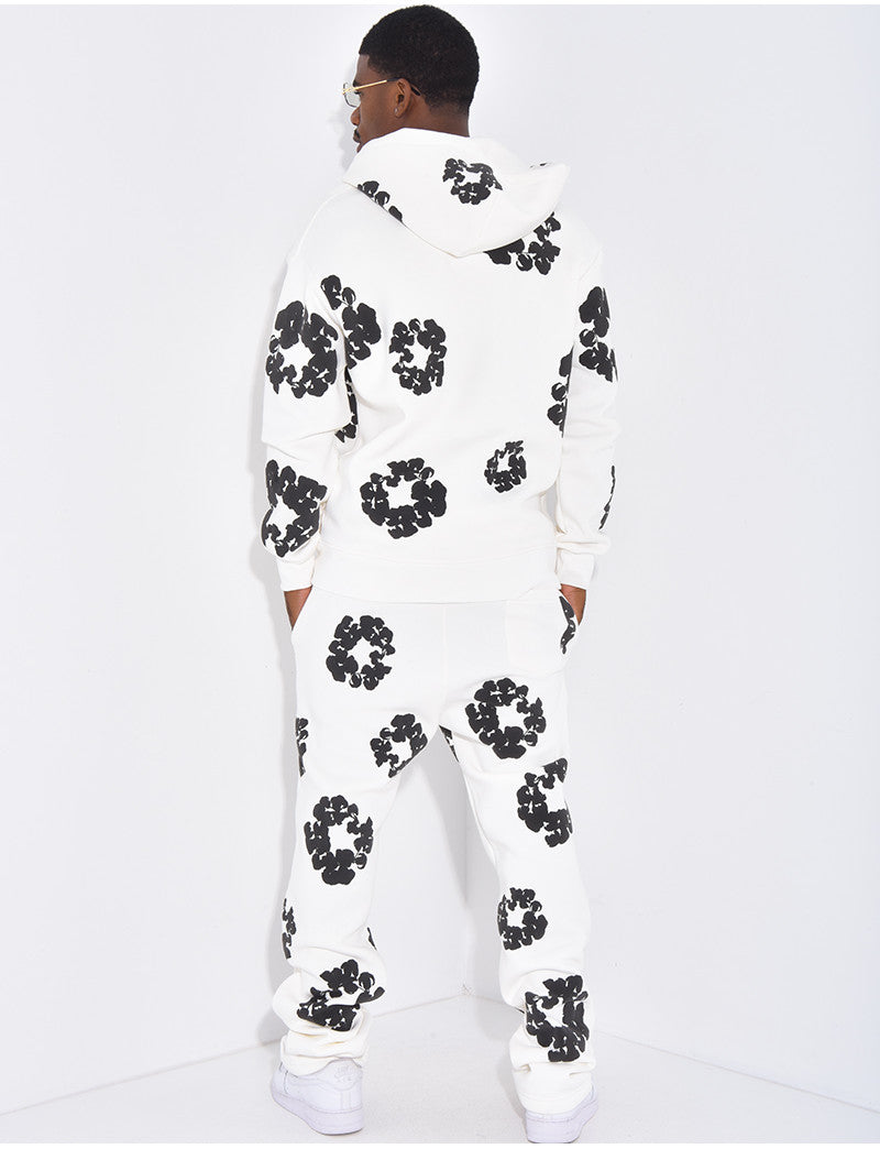 Ensemble de jogging à fleurs