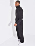 Ensemble de jogging pantalon à couture contrastante et veste