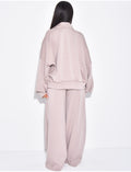 Ensemble de jogging pantalon et veste à coutures contrastantes