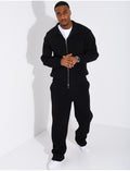 Ensemble de jogging pantalon et veste col montant
