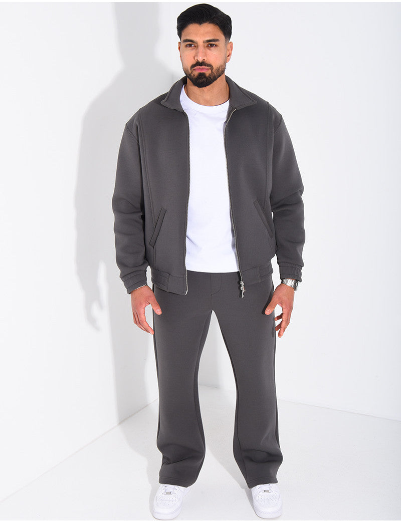 Ensemble de jogging pantalon et veste col montant