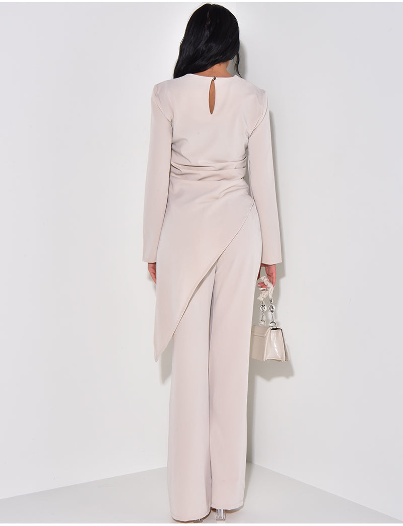 Ensemble de tailleur asymétrique