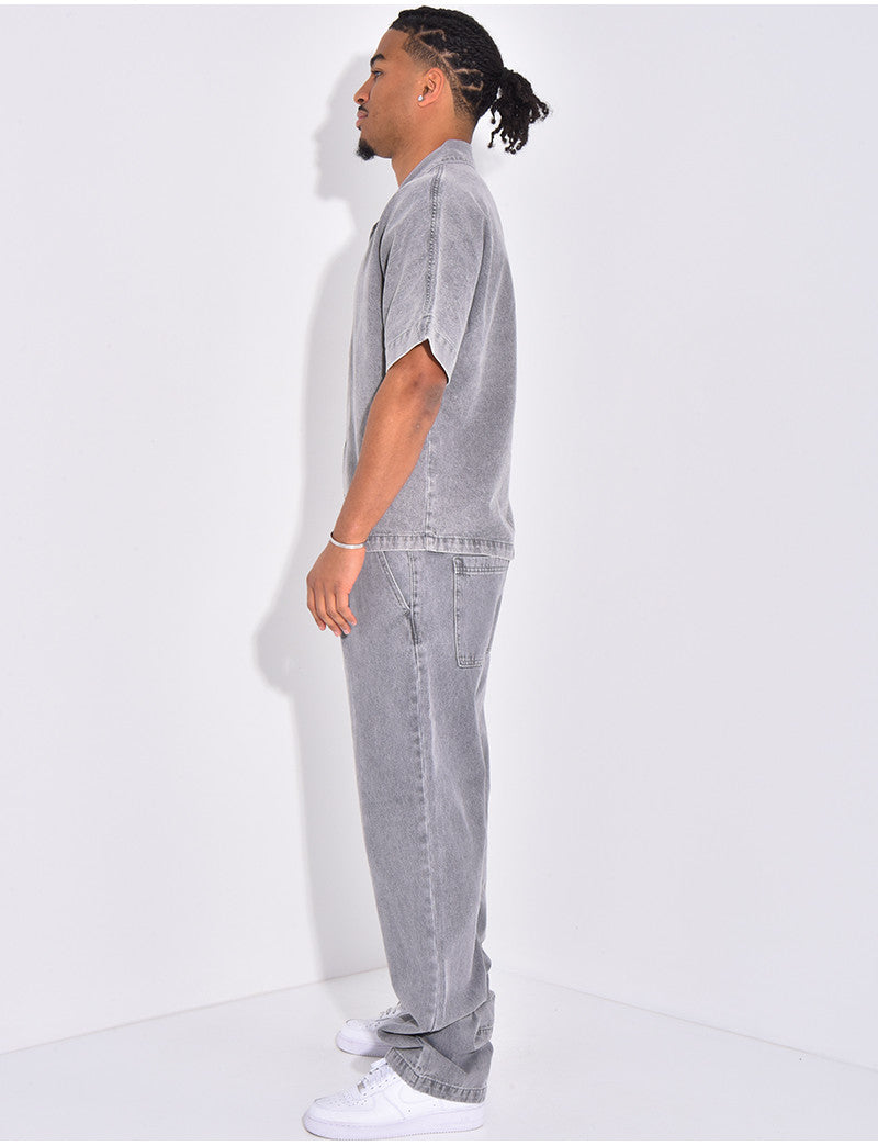 Ensemble en jeans pantalon et chemise
