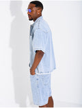 Ensemble en jeans short et chemise