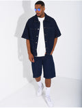 Ensemble en jeans short et chemise
