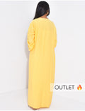 Ensemble kimono et jupe drapé en lin