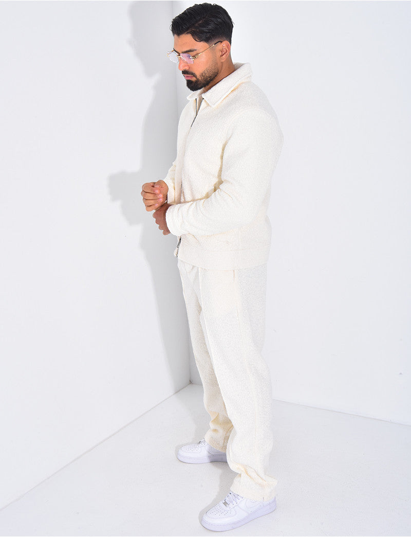Ensemble en peau de mouton pantalon et veste
