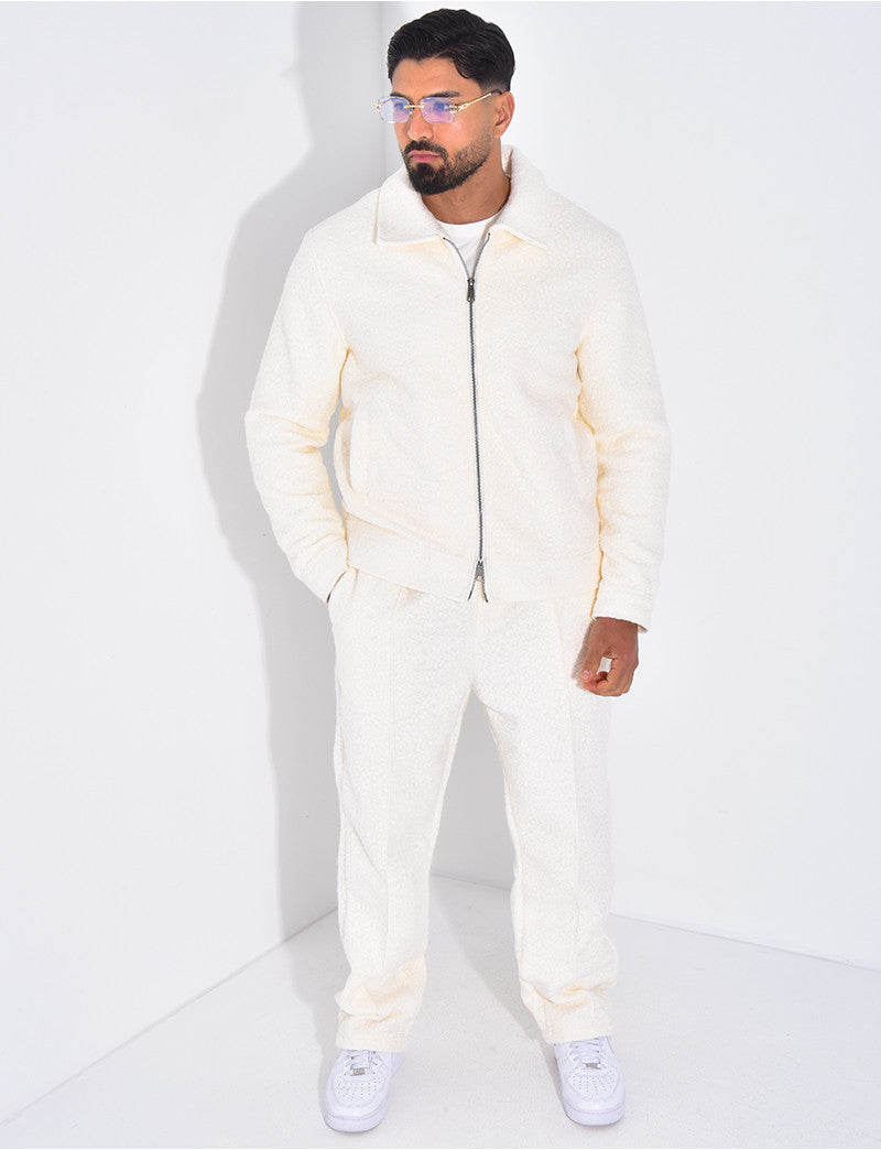 Ensemble en peau de mouton pantalon et veste