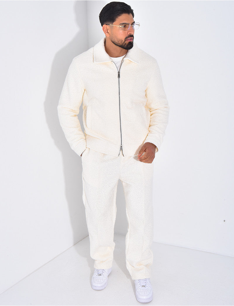 Ensemble en peau de mouton pantalon et veste