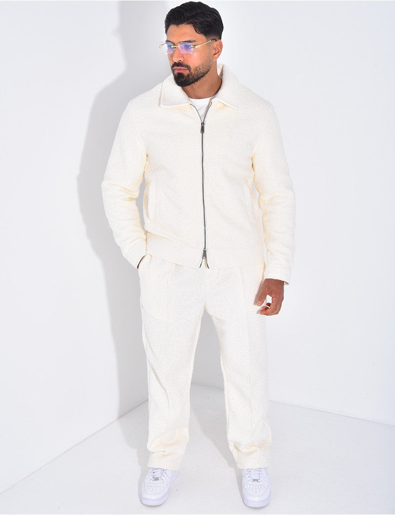 Ensemble en peau de mouton pantalon et veste