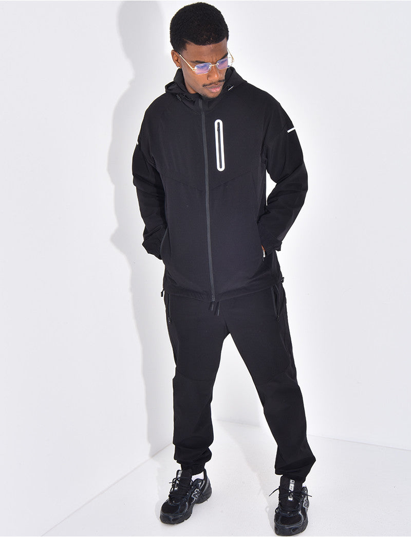Ensemble fin bi-color pantalon et veste à capuche
