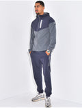 Ensemble fin bi-color pantalon et veste à capuche