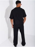Ensemble fin pantalon et chemise manches courtes