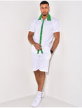 Ensemble haut et short bi color