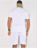 Ensemble haut et short bi color