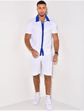 Ensemble haut et short bi color