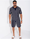 Ensemble Homme ajouré short et t-shirt