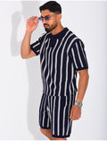 Ensemble Homme ajouré short et t-shirt