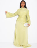 Ensemble jupe et blouse en voile doublé