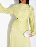 Ensemble jupe et blouse en voile doublé