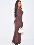 Ensemble jupe et pull en maille
