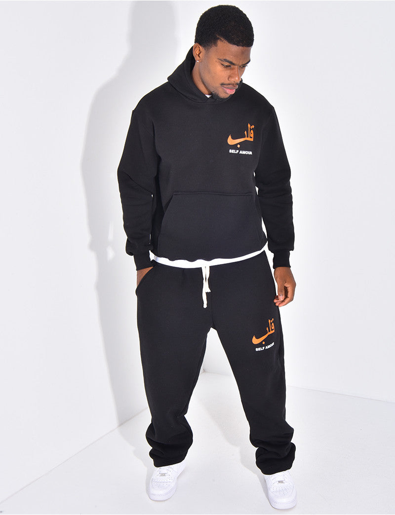Ensemble molletonné pantalon et sweat "Self amour"