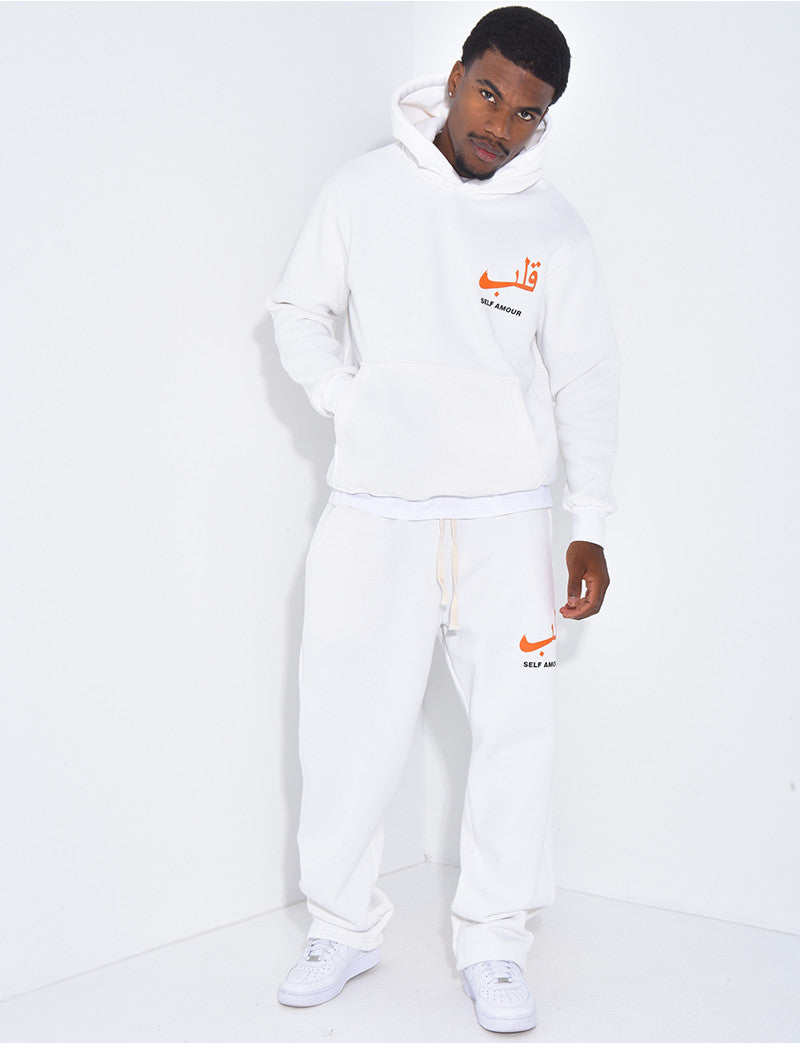 Ensemble molletonné pantalon et sweat "Self amour"