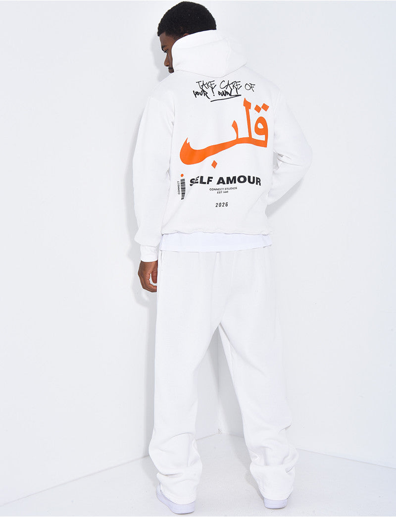 Ensemble molletonné pantalon et sweat "Self amour"