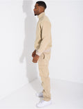 Ensemble pantalon à poches et pull à col zippé