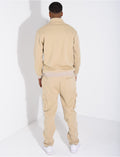 Ensemble pantalon à poches et pull à col zippé