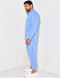 Ensemble pantalon et chemise à col rond