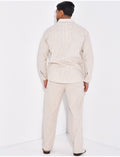 Ensemble pantalon et chemise à rayures