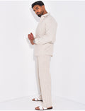 Ensemble pantalon et chemise à rayures