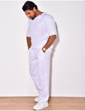 Ensemble pantalon et T-shirt effet décousu