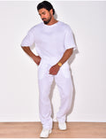Ensemble pantalon et T-shirt effet décousu