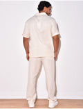 Ensemble pantalon et chemise en coton