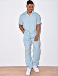 Ensemble pantalon et chemise en coton