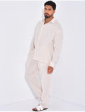 Ensemble pantalon et chemise gaz de coton